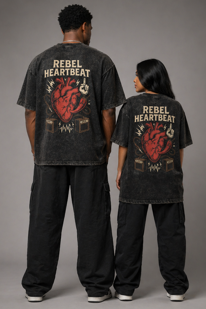 T-shirt Rebel heartbeat